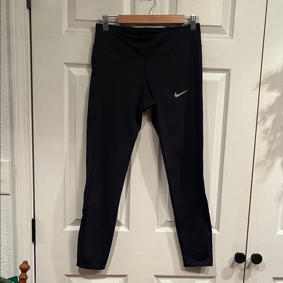 Nike Pants - Nike Black Leggings with Gray Logo